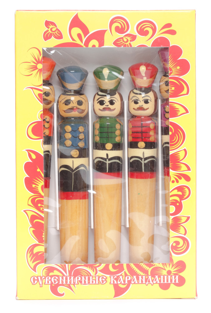Russian Hussar Hand Painted Pencil Set
