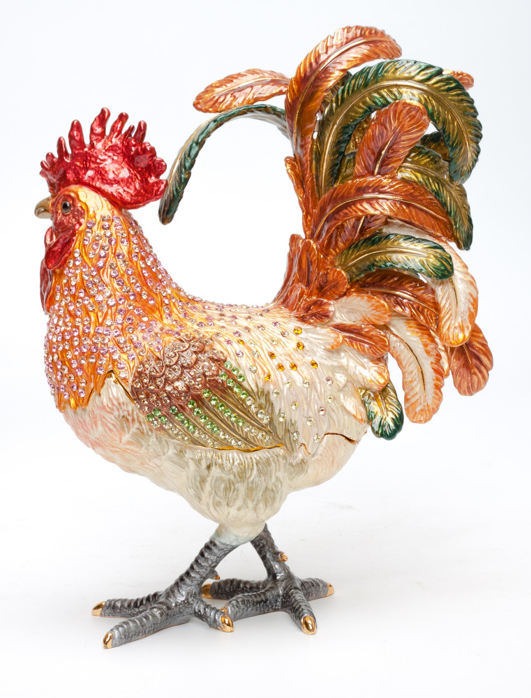 200 mm Cockerel Jewellery Box