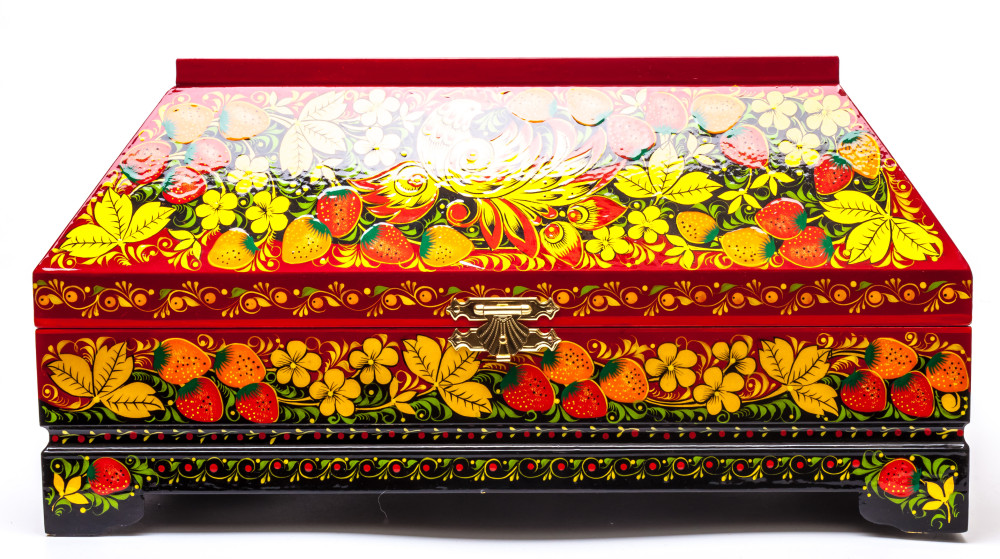 320x200 mm Khokhloma Painting Jewellery Wooden Box