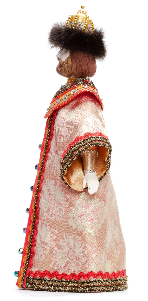 Boris Godunov Tsar of Russia hand made Porcelain Doll with a Staff - 11 Inches (by Le Russe)
