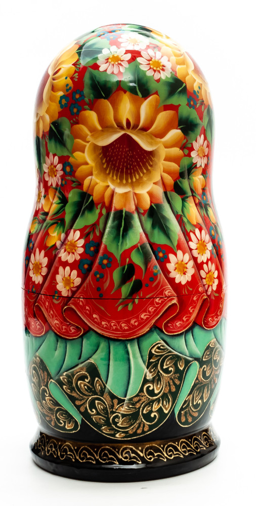 300 mm Saint Basil Cathedral handpainted Wooden Matryoshka Doll 5 pcs (by Sheherazade)