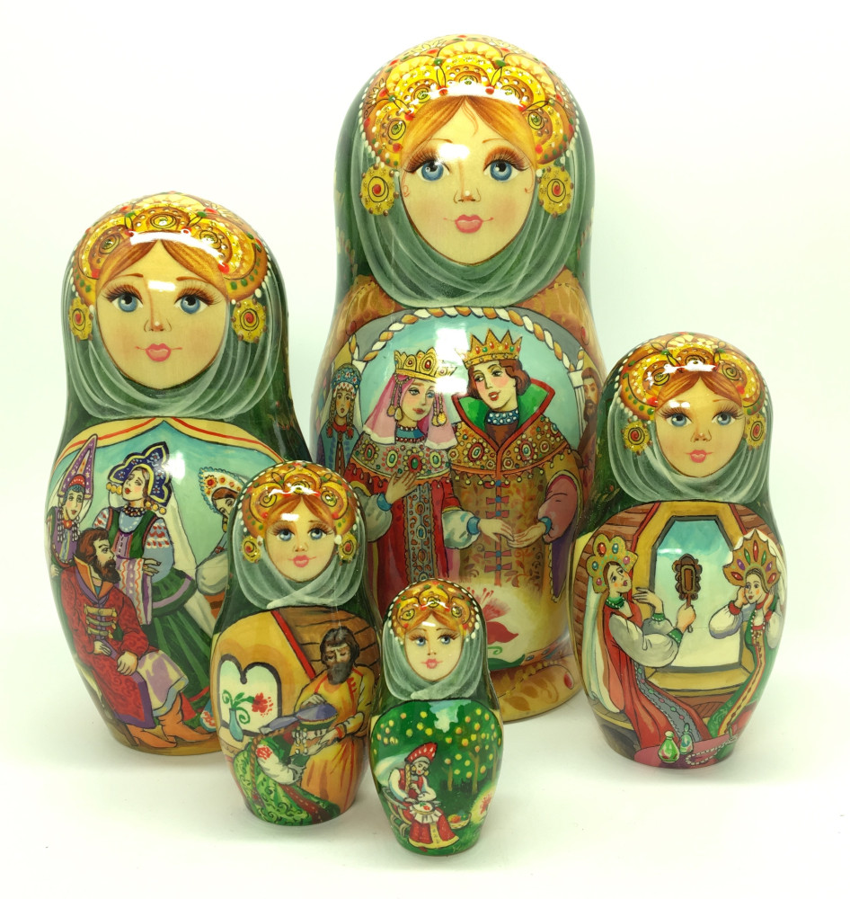 Shop Exclusive Nesting Dolls 190 mm The Stone Flower fairy tale hand painted on Wooden Matryoshka doll 5 pcs (by Natalia crafts) online at Skazka.site | Eligible for fast shipping and free returns. 190 mm The Stone Flower fairy tale hand painted on Wooden Matryoshka doll 5 pcs (by Natalia crafts)