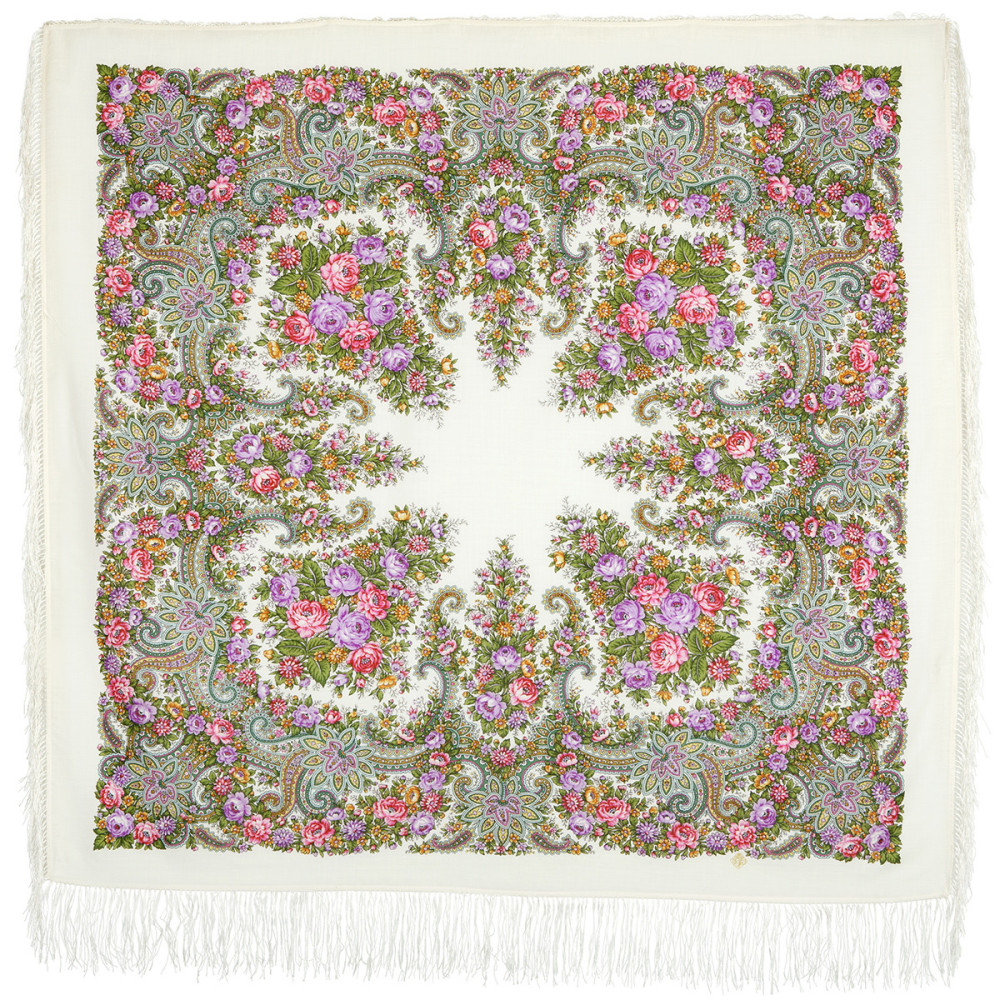 Shop Woolen Scarves with Silk Fringe 125x125 cm Платок «Лира» online at Skazka.site | Eligible for fast shipping and free returns. Платок «Лира»