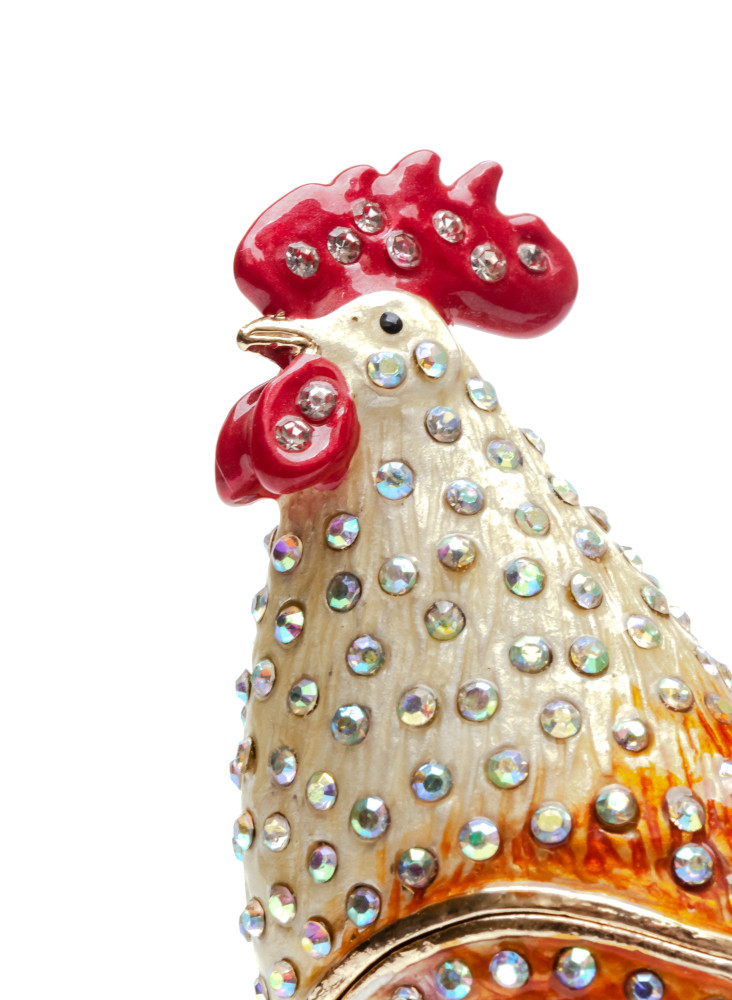 90 mm Cockerel Jewellery Box 