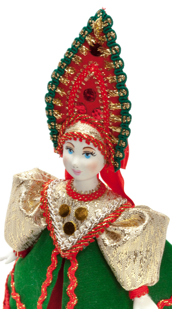 170 mm Merchant's Wife with a Kokoshnik Porcelain Doll (by Le Russe)