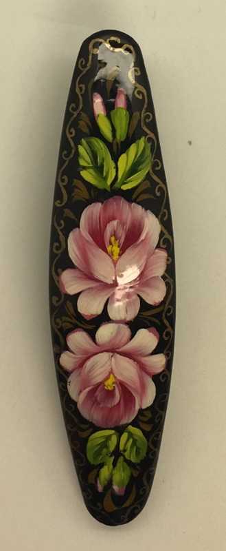 U S Zhostovo Hand Painted Hair Clips