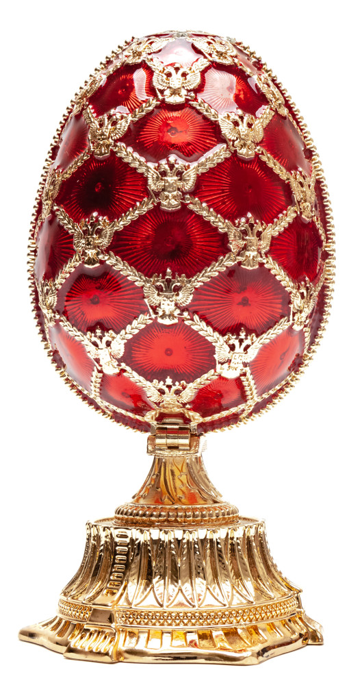 110 mm Red Easter Egg with the Basket