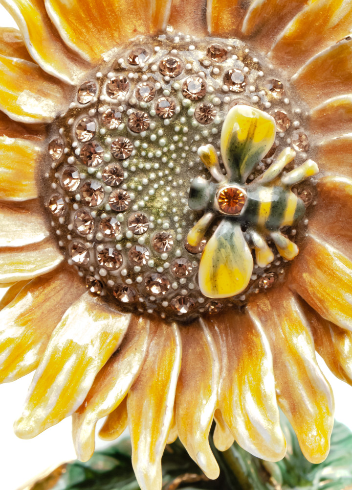 80 mm Sunflower Jewellery Box