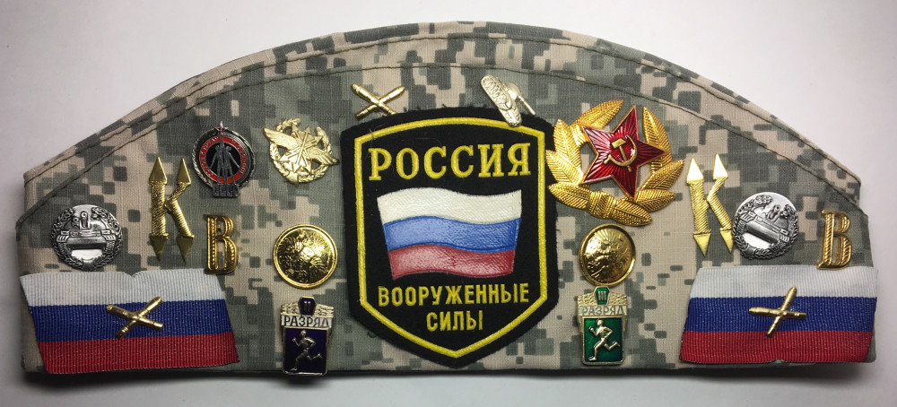 USSR Red Army Side Cap with Soviet Metal Pins (by Sergey Caps)