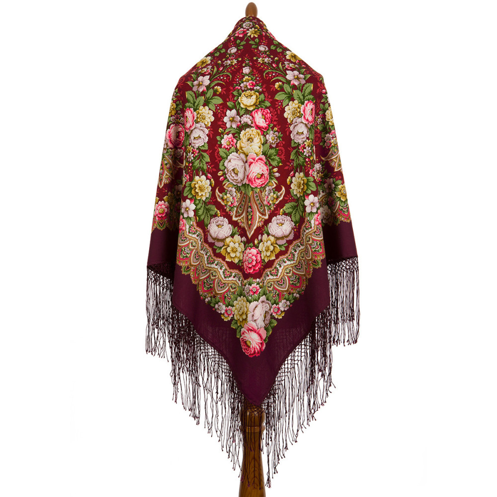 Shop Thick Woolen Fabric Shawls with Silk Fringe 148x148 cm Шаль «Желанная» online at Skazka.site | Eligible for fast shipping and free returns. Шаль «Желанная»