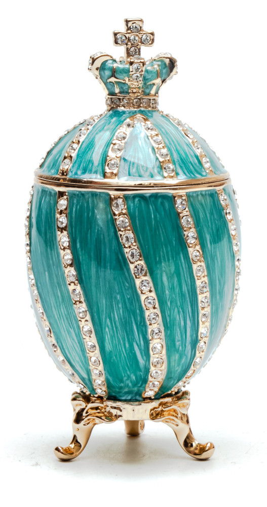 80 mm Light Blue Twisted Eater Egg with the Crown