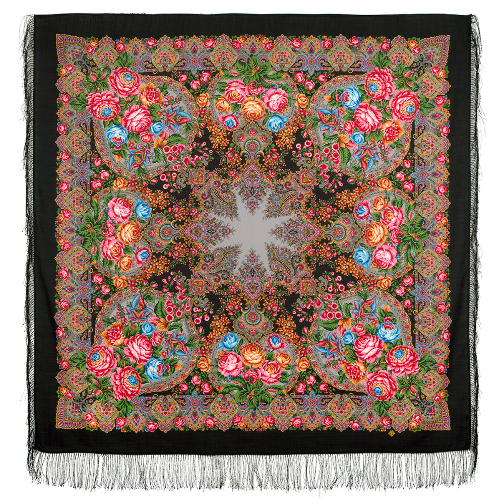 Shop Woolen Scarves with Silk Fringe 146x146 cm Платок «Медовый полдень» online at Skazka.site | Eligible for fast shipping and free returns. Платок «Медовый полдень»