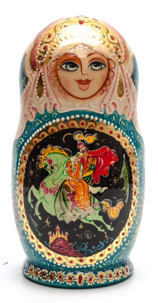Shop Exclusive Nesting Dolls 230 mm Russian Fairytale handpainted Wooden Matryoshka Doll 7 pcs (by Skazka) online at Skazka.site | Eligible for fast shipping and free returns. 230 mm Russian Fairytale handpainted Wooden Matryoshka Doll 7 pcs (by Skazka)