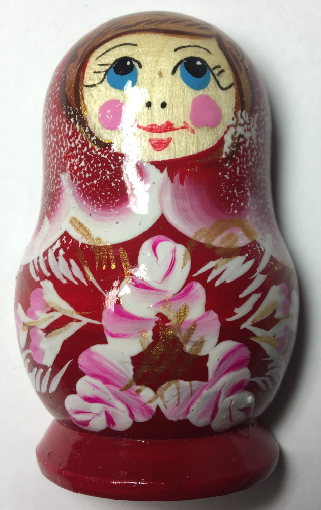 40x60 mm Maidan Style Hand Painted Russian Doll fridge magnet (by Elena Maidan Dolls Crafts)