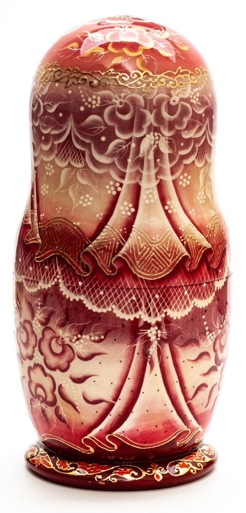 220mm Russian Fairytale hand painted Matryoshka round Doll 5pcs (by Skazka)