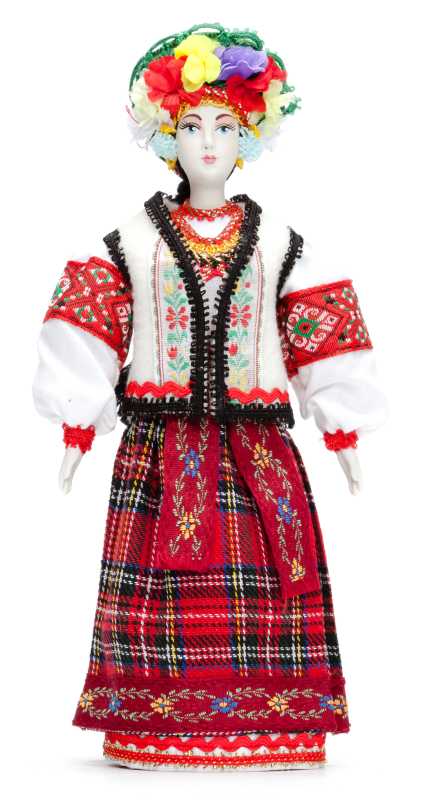 Ukrainian Beauty hand made Porcelain Doll - 11 Inches (by Le Russe)
