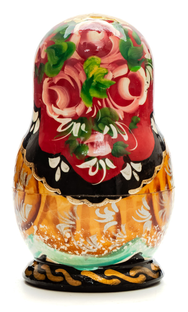110mm Mother with Daughters hand painted Matryoshka doll 5pcs