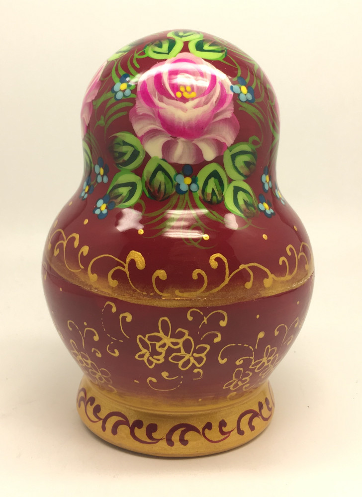140 mm Summer Flowers Matryoshka Doll 5 pcs (by Summer Shine)