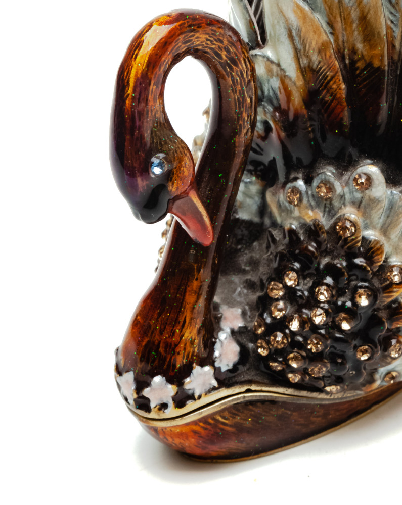 60 mm Black Swan Jewellery Box