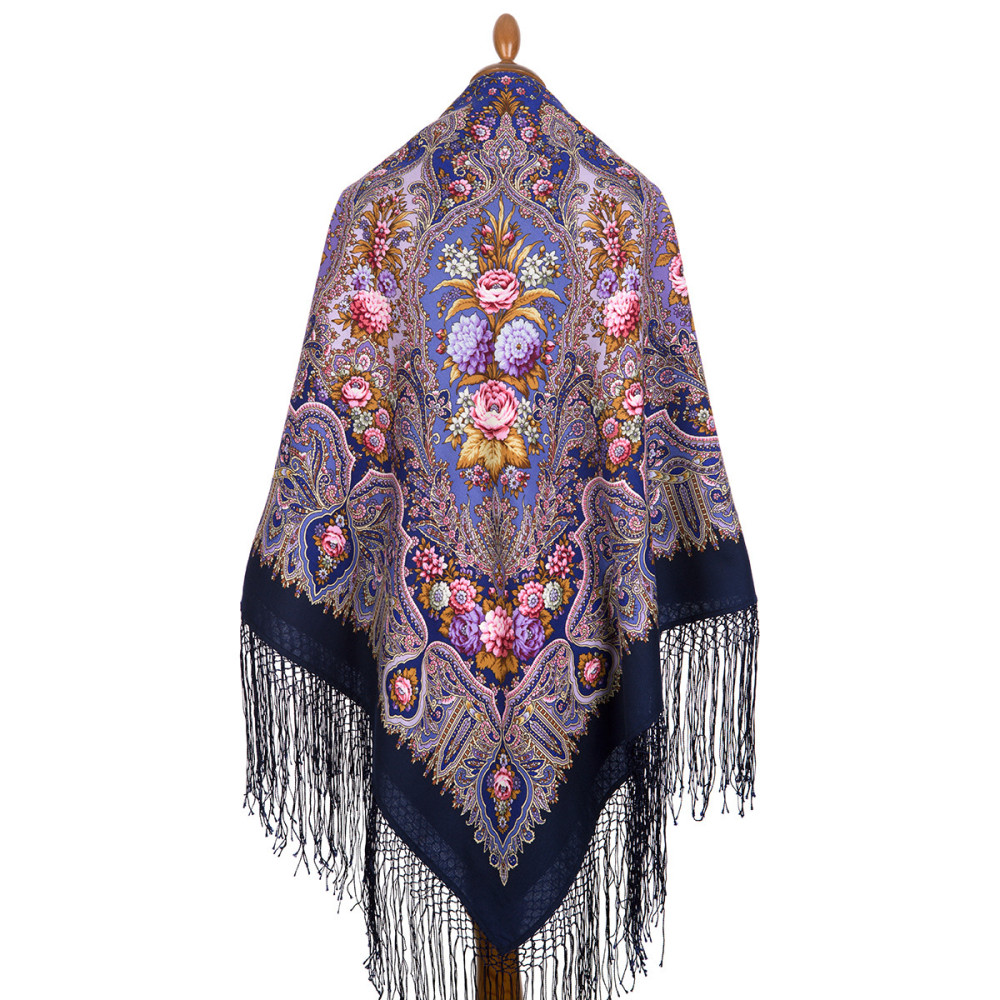 Shop Thick Woolen Fabric Shawls with Silk Fringe 148x148 cm Шаль «Миндаль» online at Skazka.site | Eligible for fast shipping and free returns. Шаль «Миндаль»