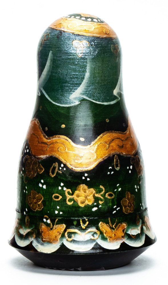 110mm Russian Doll Karmen with handpainted ornaments Roly-poly Toy