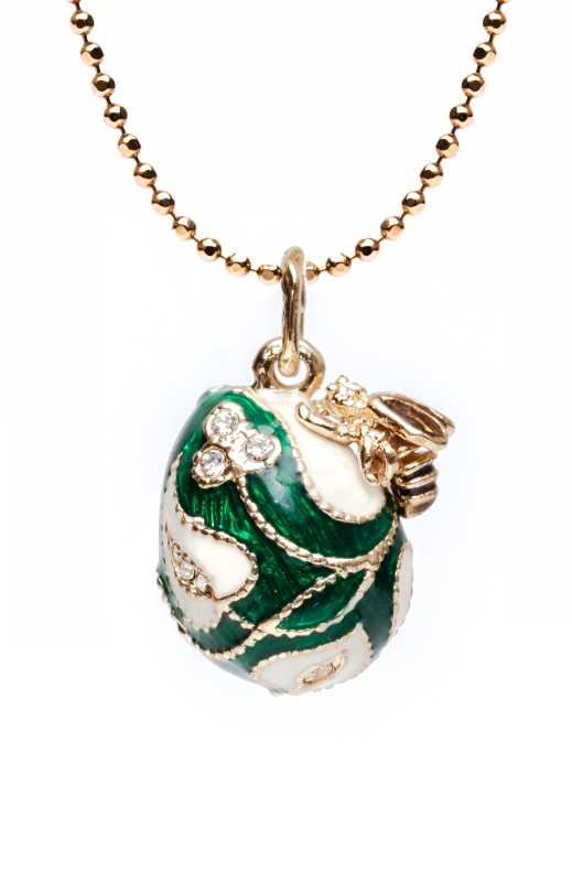 Bee Green Egg Pendant