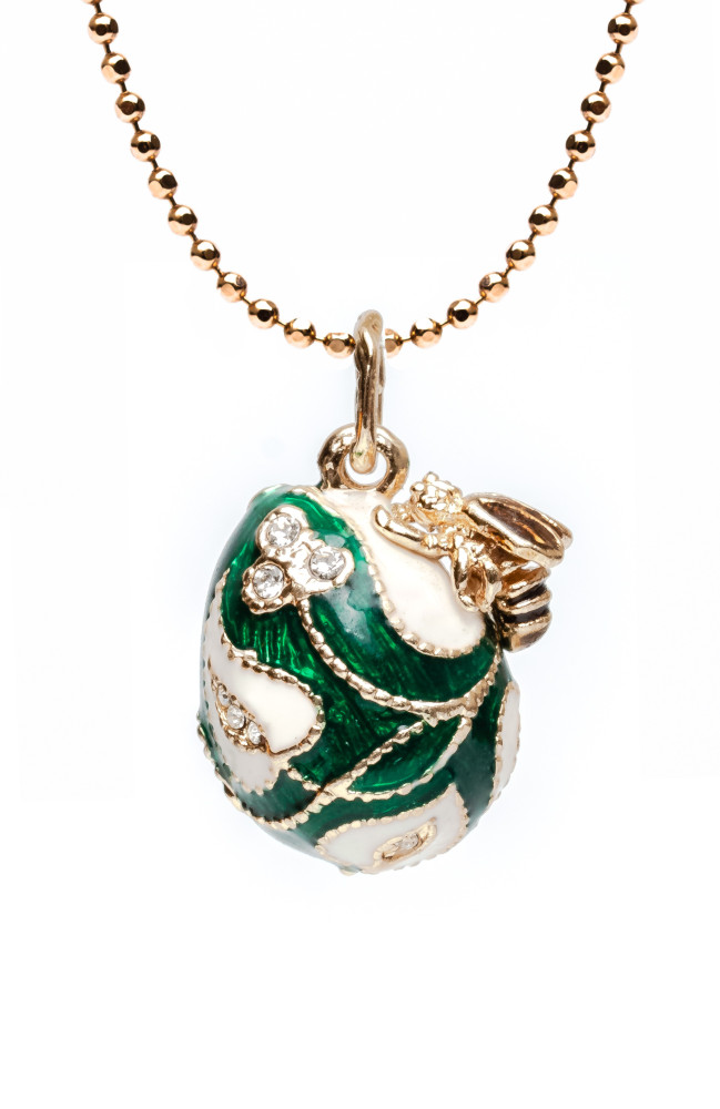 Bee Green Egg Pendant