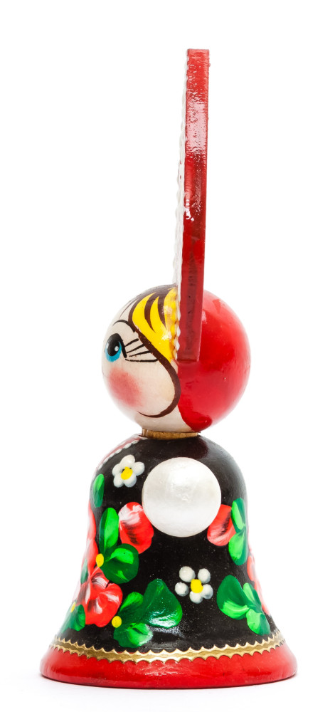 85 mm Russian Girl in Kokoshnik hand painted Wooden Doll (by Summer Shine)