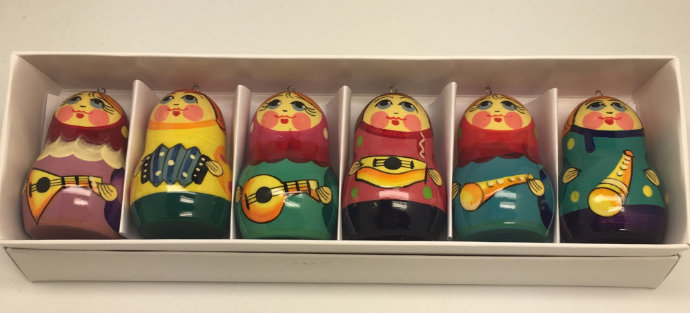 Matryoshka Musicians Christmas Ornaments
