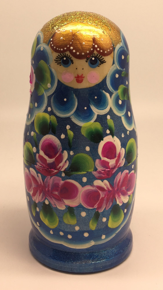 120 mm Maidan Art Hand Painted Matryoshka Doll 5 pcs (by Oleg Crafts)