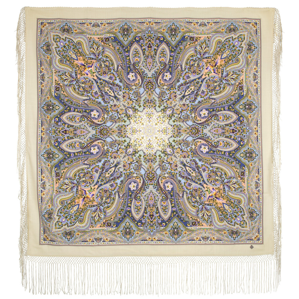 Shop Thick Woolen Fabric Shawls with Silk Fringe 148x148 cm Шаль «Единственная» online at Skazka.site | Eligible for fast shipping and free returns. Шаль «Единственная»