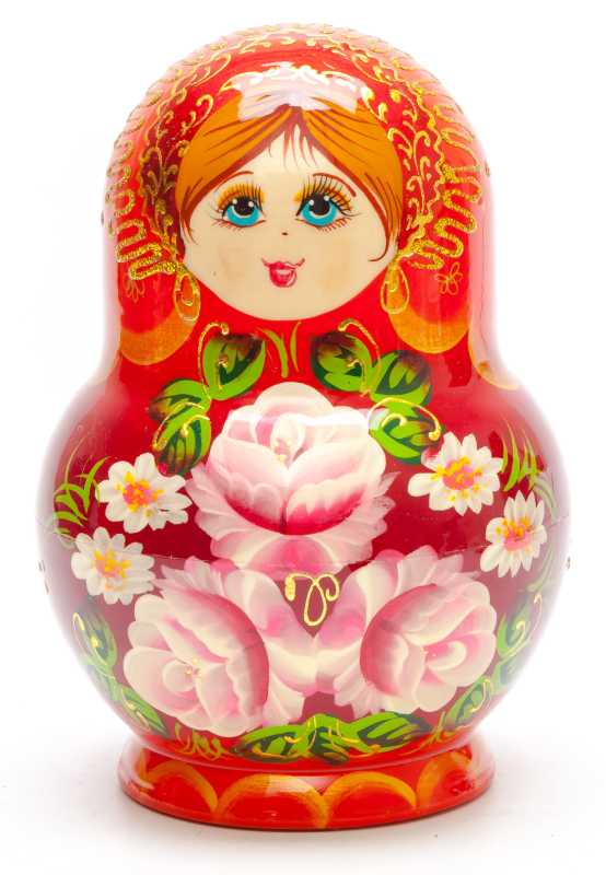 160 mm Summer Flowers Matryoshka Doll 10 pcs (by Summer Shine)