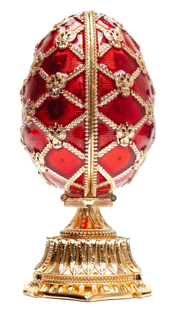 110 mm Red Easter Egg with the Basket