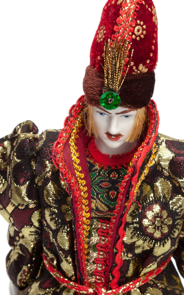 270 mm Ivan Tsarevitch Doll in a Russian Traditional Dress Porcelain Statue (by Le Russe)