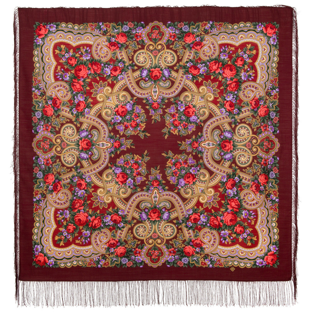 Shop Woolen Scarves with Silk Fringe 125x125 cm Платок «Серенада» online at Skazka.site | Eligible for fast shipping and free returns. Платок «Серенада»