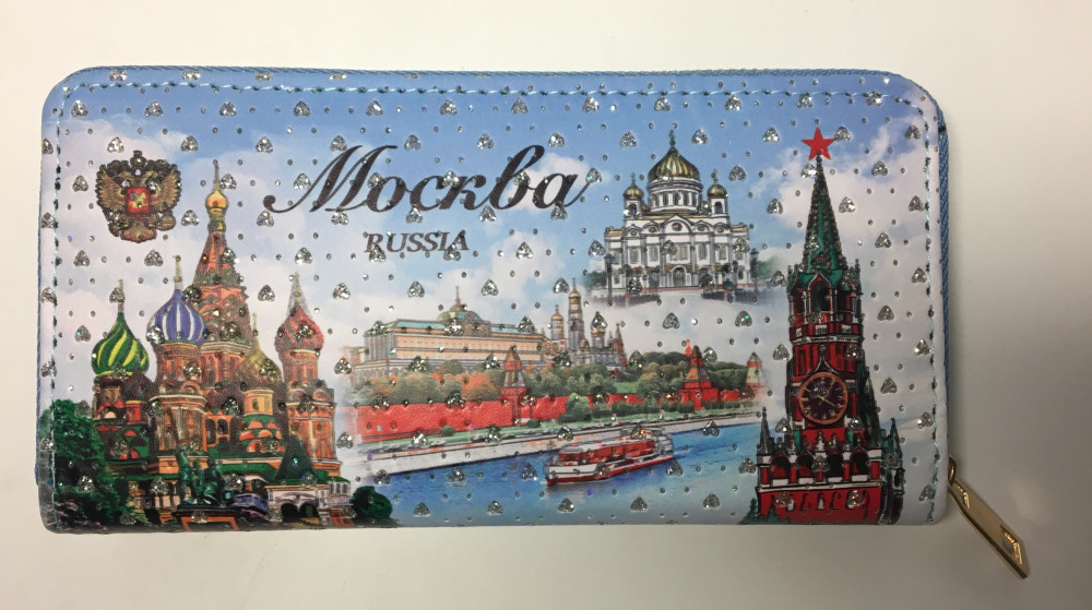 190x100 mm Moscow Kremlin Long Wallet (by RA Souvenirs)