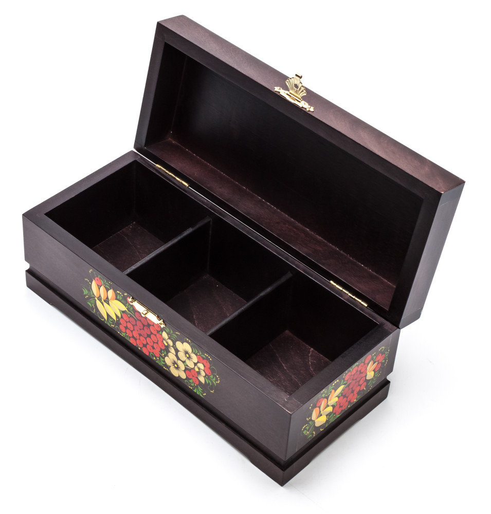 Khokhloma Painting Jewellery Wooden Box 230x100 mm