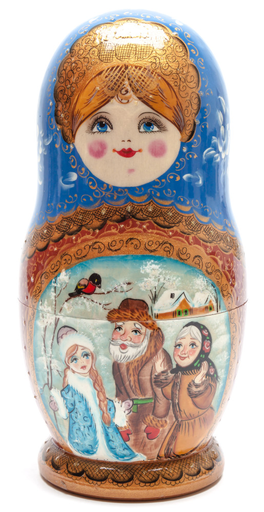 Shop Exclusive Nesting Dolls 220 mm Morozko handpainted Wooden Matryoshka Doll 7 pcs (by Skazka) online at Skazka.site | Eligible for fast shipping and free returns. 220 mm Morozko handpainted Wooden Matryoshka Doll 7 pcs (by Skazka)
