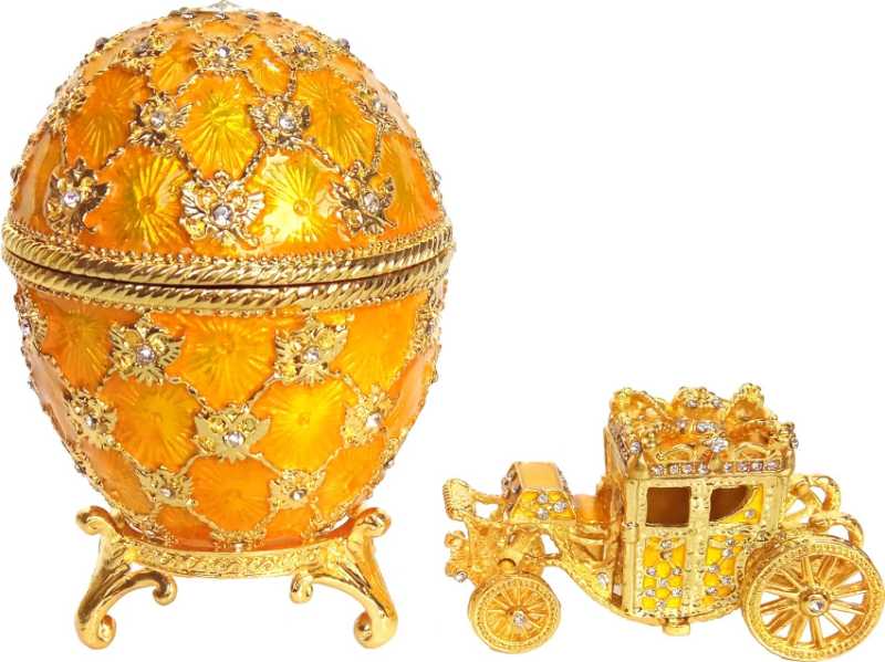 90 mm Imperial Coach and Gold Imperial Coronation Easter Egg