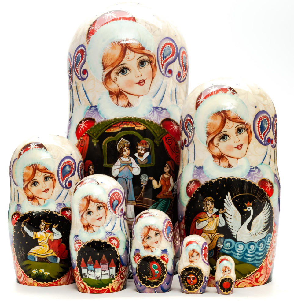 Shop Exclusive Nesting Dolls 220 mm Alexander Pushkin Fairytaleshandpainted Wooden Matryoshka Doll 7 pcs (by Sheherazade) online at Skazka.site | Eligible for fast shipping and free returns. 220 mm Alexander Pushkin Fairytaleshandpainted Wooden Matryoshka Doll 7 pcs (by Sheherazade)