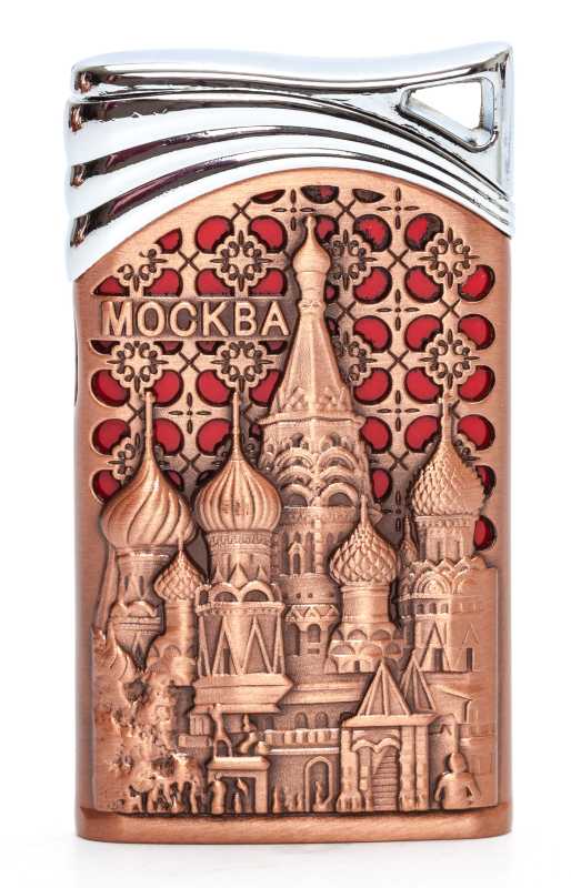 Moscow Saint Basil Cathedral Gas Metal Lighter (by Sergio Accendino)
