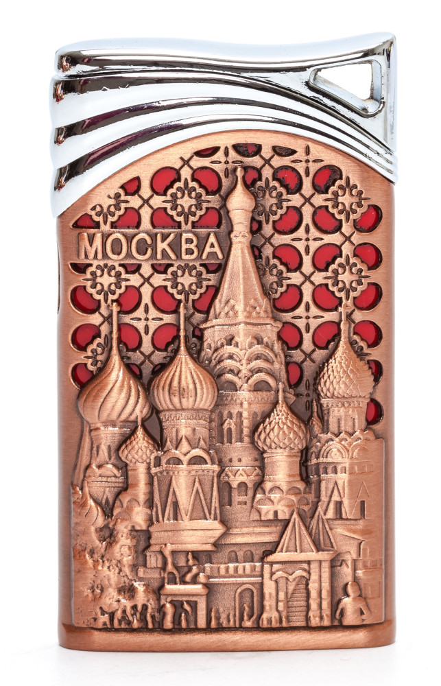 Moscow Saint Basil Cathedral Gas Metal Lighter (by Sergio Accendino)