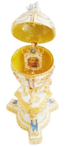 180 mm White Royal Danish Easter Egg