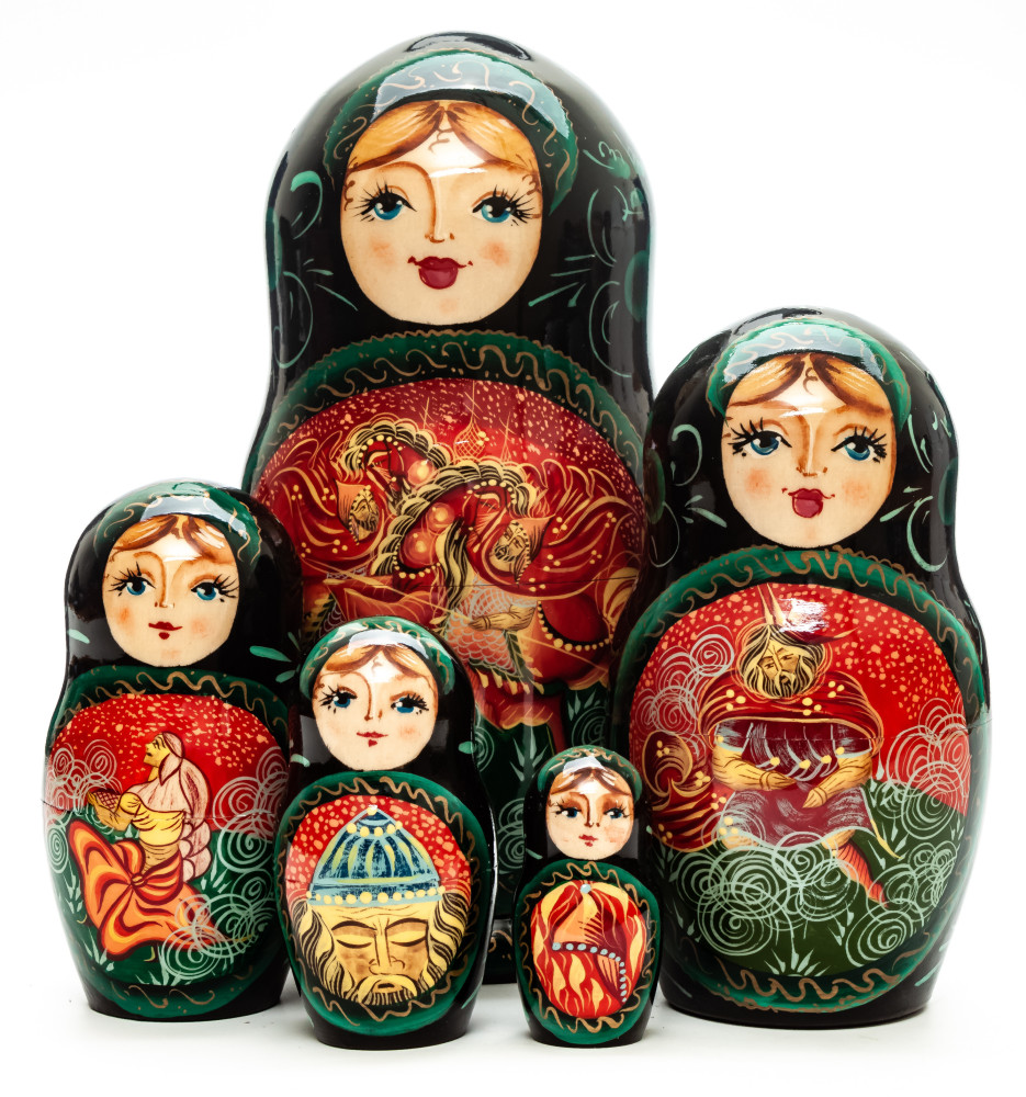 Shop Exclusive Nesting Dolls 180 mm Battle of Knights hand painted on Wooden Matryoshka doll 5 pcs (by Golden Cockerel Studio) online at Skazka.site | Eligible for fast shipping and free returns. 180 mm Battle of Knights hand painted on Wooden Matryoshka doll 5 pcs (by Golden Cockerel Studio)