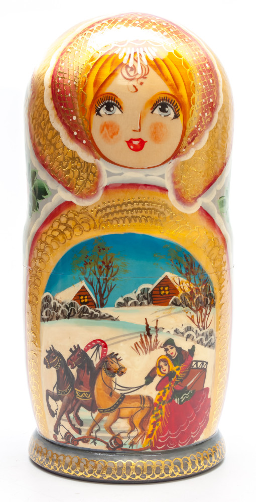 Shop Exclusive Nesting Dolls 270 mm The Firebird handpainted Wooden Matryoshka Doll 10 pcs (by Valery Crafts) online at Skazka.site | Eligible for fast shipping and free returns. 270 mm The Firebird handpainted Wooden Matryoshka Doll 10 pcs (by Valery Crafts)