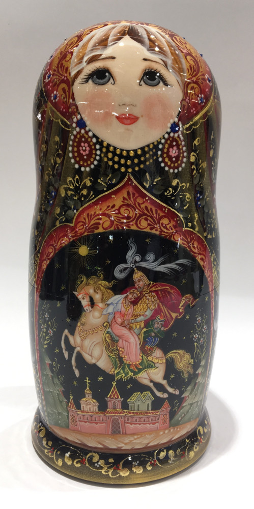 Shop Exclusive Nesting Dolls 200 mm Ruslan and Ludmila Fairy tale scenes hand painted wooden Matryoshka doll 5 pcs (by A Studio) online at Skazka.site | Eligible for fast shipping and free returns. 200 mm Ruslan and Ludmila Fairy tale scenes hand painted wooden Matryoshka doll 5 pcs (by A Studio)