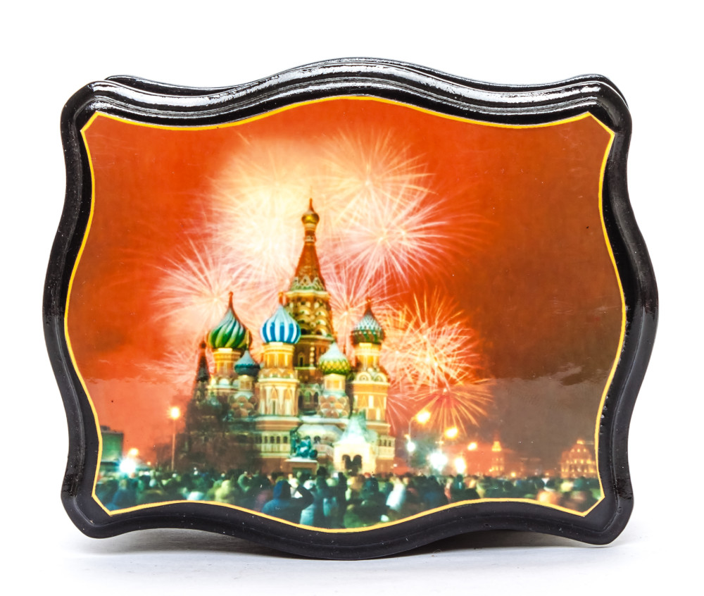 125x100 mm Moscow Saint Basil Cathedral Jewellery Box
