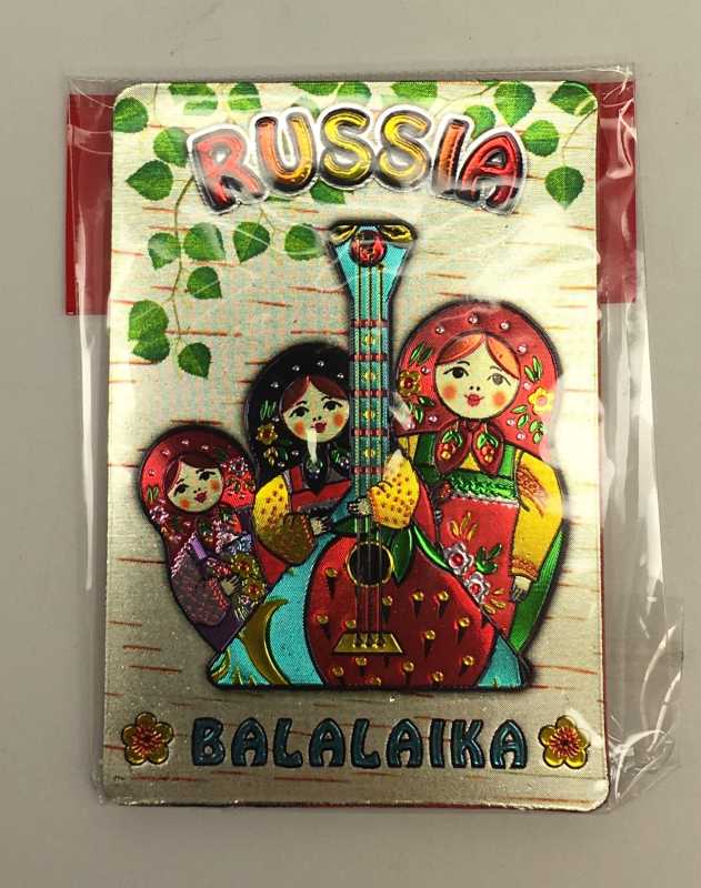 Matryoshka Balalaika Fridge Magnet