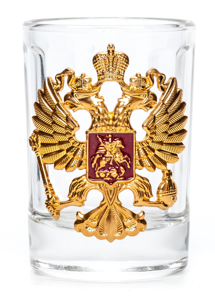 Coat of arms of Russia Shot Glass