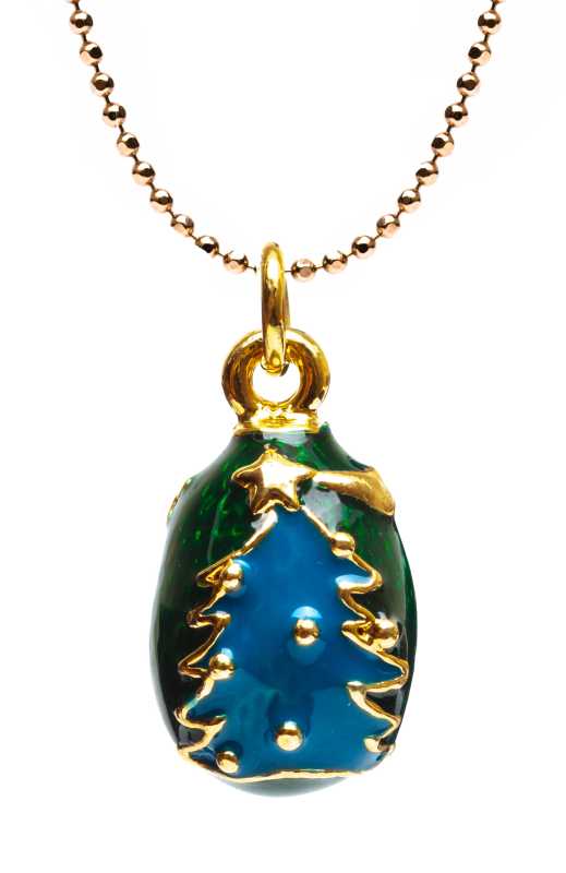 Spruce Blue Egg Pendant